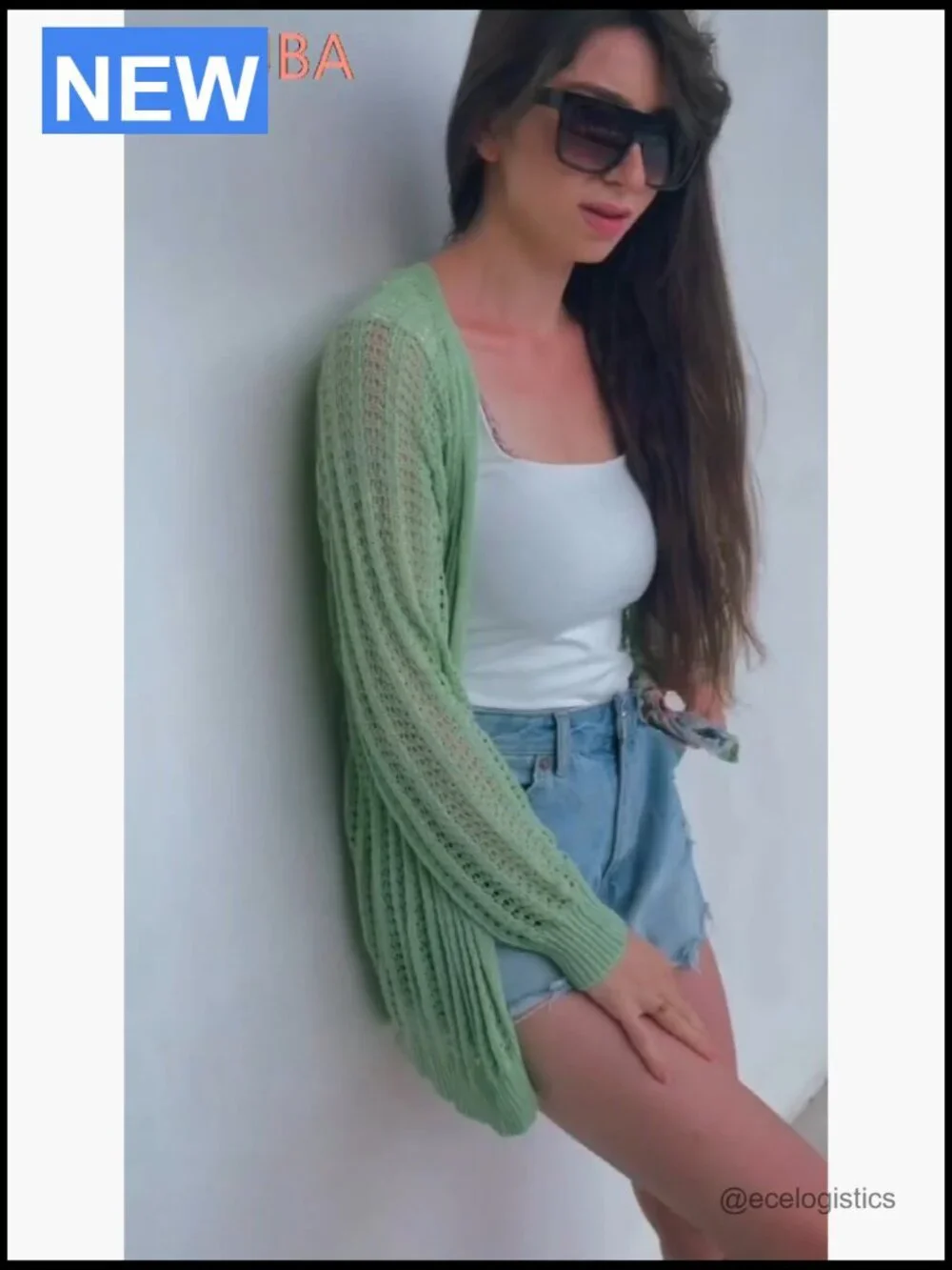 Crochet Lightweight Cardigan Cover Up Open Front Long Sleeve Summer Sweater